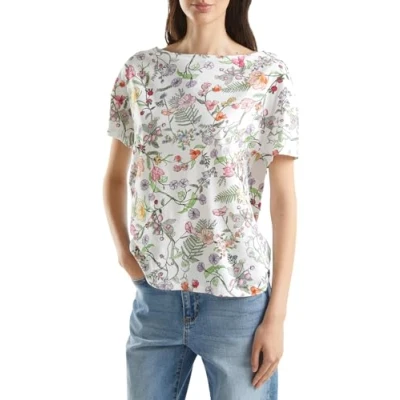 Abbildung von United Colors of Benetton Damen 331vd107f T Shirt, Weiß, Large