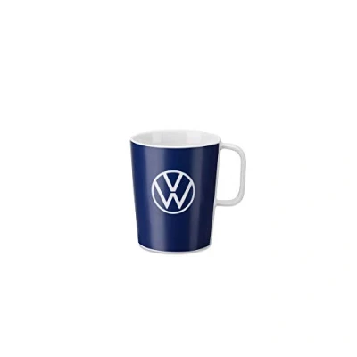 Abbildung von Volkswagen 000069601BR Tasse Becher Kaffeetasse Logo Porzellan blau, mit VW