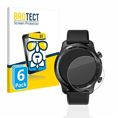 Abbildung von BROTECT Schutzglas für Mobvoi Ticwatch Pro 3 Ultra GPS (6 Stück) Schutzfolie Panzer Folie Glas [Extrem Kratzfest 9H, Anti Fingerprint,