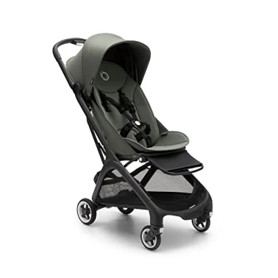 Abbildung von Bugaboo Butterfly ultrakompakter Reise Kinderwagen, klein &amp; leicht, einhändig faltbar und einfach zu lenken, ergonomischer City Kinderwagen für Babys ab 6 Monaten, mit viel Stauraum, Forest Green