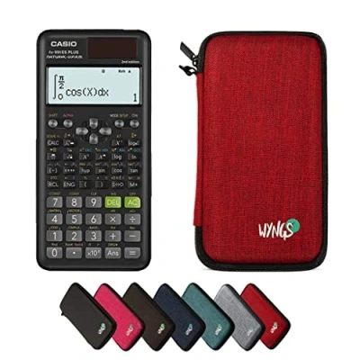 Abbildung von CALCUSO Sparpaket Rot mit Taschenrechner Casio FX 991ES Plus 2 (Englisch)