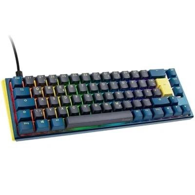 Abbildung von Ducky One 3 Daybreak Mechanische Gaming Tastatur Deutsches Layout im SF Format (65% Keyboard) mit Cherry MX Red Switches, Hot Swap fähig (Kailh Sockeln) und RGB Beleuchtung