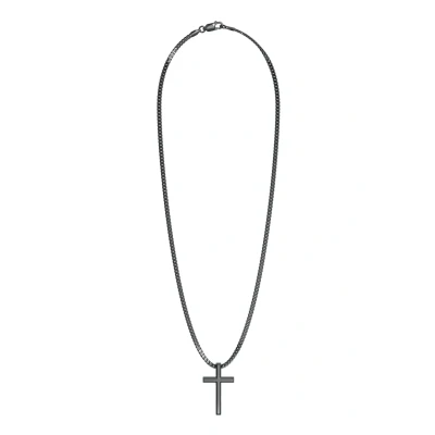 Abbildung von SERASAR Edelstahl Halskette Herren mit Anhänger schwarz Panzerkette Geschenk für Gothic Kette Emo Schmuck Box Kommunion Silver Chain Men