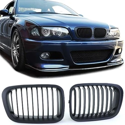 Abbildung von Sport Kühlergrill Performance Matt passend für BMW 3er E46 Limo Touring 98 01