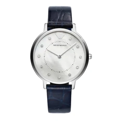 Abbildung von Emporio Armani Damen Zweizeiger Armbanduhr aus Edelstahl, 32 mm Gehäusegröße