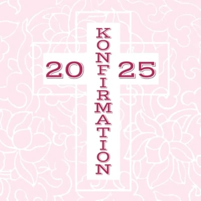 Abbildung von Meine Konfirmation: Gästebuch Erinnerungsbuch zum Eintragen von Glückwünschen an den Konfirmand / Konfirmandin Geschenkbücher Kreuz rosa