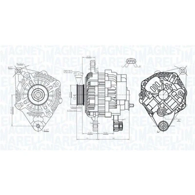 Abbildung von Generator MAGNETI MARELLI 063733526010