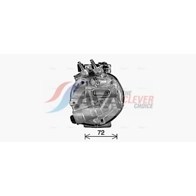 Abbildung von PRASCO AUAK341 Kompressor PXC16 PAG 46 R 134a JAGUAR: XF Limousine, Sportbrake, XJ LAND ROVER: Discovery 4