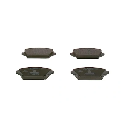 Abbildung von BOSCH 0 986 424 791 Bremsbelagsatz Low Metallic mit Anti Quietsch Blech NISSAN: Primera Hatchback, Almera Tino, Limousine