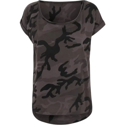 Abbildung von Build Your Brand Damen BY064 Ladies Tee T Shirt, dark camo, XS