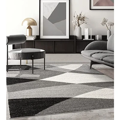 Abbildung von the carpet Teppich &quot;Thales&quot;, rechteckig, moderner dichter Wohnzimmer Konturenschnitt