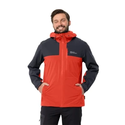 Abbildung von Jack Wolfskin Herren GO Hike Jacket M Outdoorjacke, Strong red, L