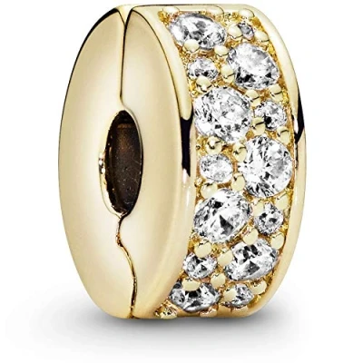 Abbildung von Pandora Fingerring Einfacher Funkelnder Band Ring 190945CZ Damenring