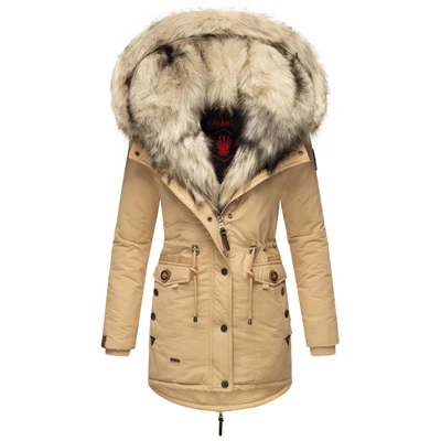 Abbildung von Navahoo Sweety Wintermantel, Damen, Größe: Large, Beige