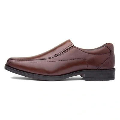 Abbildung von Hush Puppies brody slip on Leder Herren Smart Schuhe braun