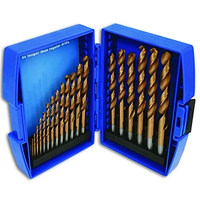 Abbildung von Laser 4004 Hss Bohrer Set Titan Beschichtet 19 teilig