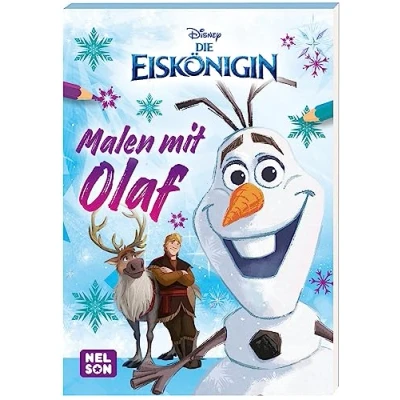Abbildung von Disney Die Eiskönigin: Malspaß mit Olaf: Block lustigen Ausmalmotiven Für Olaf Fans Kinder ab 4 Jahren (Disney Jetzt schon ein Klassiker!)