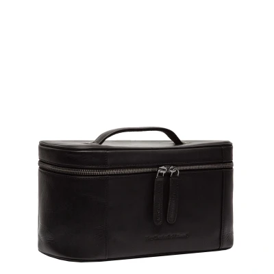 Abbildung von The Chesterfield Brand Kulturbeutel Leder Schwarz Limone