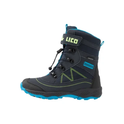 Abbildung von LICO Sundsvall VS Snowboot/Winterstiefel für Kinder, Größe: 39, Marine/blau/lemon Schuhe