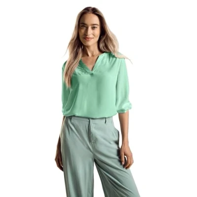 Abbildung von STREET ONE Damen A321778 Materialmix Tunika, tidel Green, 44