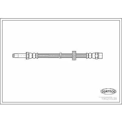 Abbildung von CORTECO 19020538 Bremsschläuche Vorderachse 310