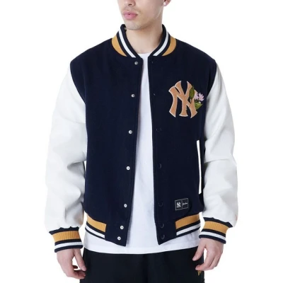 Abbildung von NEW Era MLB YORK Yankees Floral Varsity Jacket Vereinsmannschaften, Herren, Größe: XL, Dark blue
