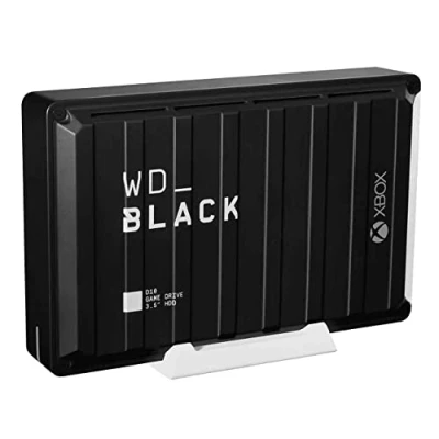Abbildung von WD_BLACK D10 Game Drive for Xbox externe Festplatte 12 TB (Übertragungsgeschwindigkeit bis zu 250 MB/s, 1 Monat Pass Ultimate, 7200 U/min und aktive Kühlung) Schwarz