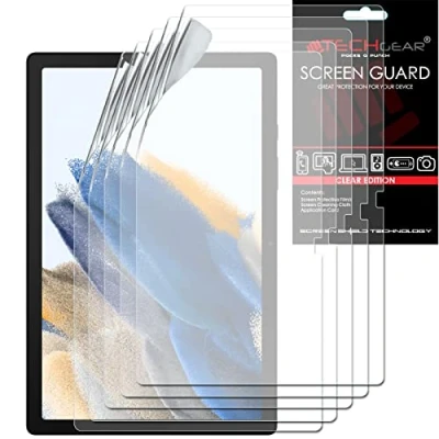 Abbildung von TECHGEAR 5 Stück Schutzfolie für Galaxy Tab A8 10.5 Zoll (SM X200 / SM X205) Screen Protector, Ultra Klare Bildschirmschutz Display folie Kompatibel mit Samsung 2021