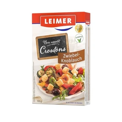 Abbildung von Leimer Croutons Zwiebel/Knoblauch, 5er Pack (5 x 100 g)