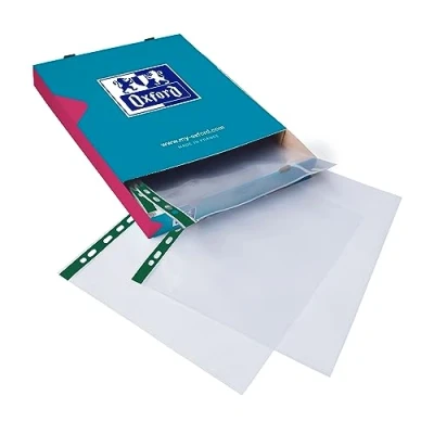 Abbildung von Elba Klarsichthüllen, A4, glasklar, gelocht Einzeln Box of 100