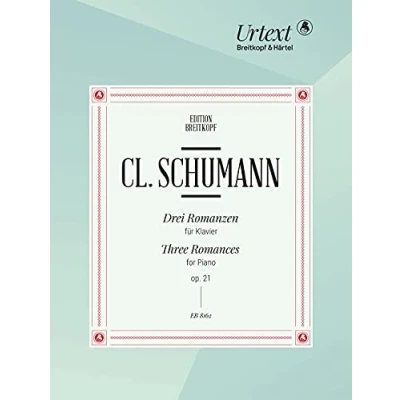 Abbildung von 3 Romanzen op. 21 für Klavier Breitkopf Urtext (EB 8162)