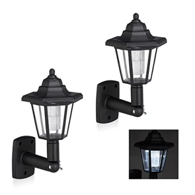 Abbildung von relaxdays Gartenleuchte Solar Wandlaterne 2er Set