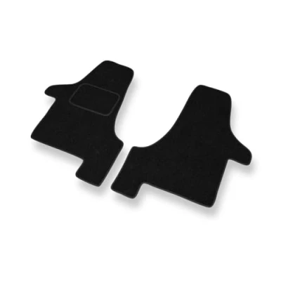 Abbildung von Mossa Fußmatten Auto kompatibel mit Volkswagen Transporter T5 (2003 2015) schwarz Automatten Autoteppiche