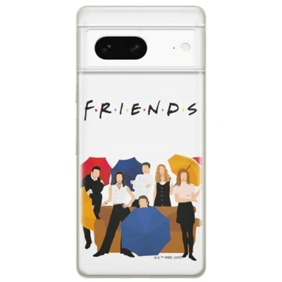 Abbildung von ERT GROUP Handyhülle für Google Pixel 7 Original und offiziell Lizenziertes Friends Muster 001 optimal an die Form des Handy angepasst, hülle aus TPU