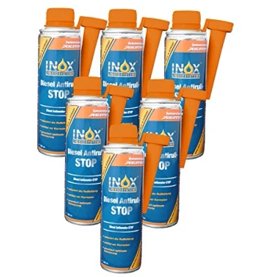 Abbildung von INOX® Diesel Anti Ruß Stop Additiv, 6 x 250ml Kraftstoffzusatz für KFZ Dieselmotoren verringert Rußbildung