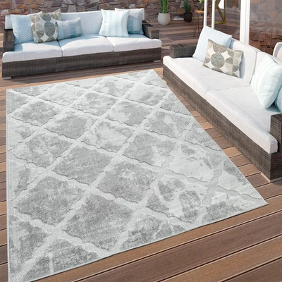 Abbildung von Paco Home Teppich Stilo 859 – Rechteckig – Hoch-Tief-Struktur – In- und Outdoor geeignet – Wohnzimmer