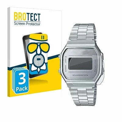 Abbildung von BROTECT Entspiegelungs Schutzglas für Casio A168WEM 7EF (3 Stück) Schutz Folie Panzerfolie Glas Matt [Extrem Kratzfest 9H, Anti Reflex]