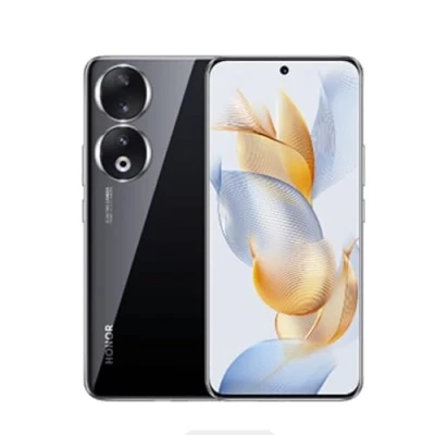 Abbildung von HONOR 90 Smartphone 5G, Dreifachkamera mit 200 MP, gebogenes AMOLED Display 16,7 cm (6,7 Zoll) und 120 Hz, 12 GB + 512 GB, 5000 mAh Akku, 66 W, Dual SIM, Android 13/Schwarz