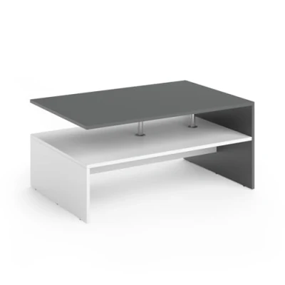 Abbildung von Vicco Couchtisch Amato, Anthrazit/Weiß, 90 x 42 cm