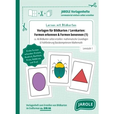 Abbildung von Vorlagen für Bildkarten / Lernkarten: Formen erkennen &amp; benennen 1 (Lernen mit Bildkarten): ca. A6 selbst erstellen: mathematische ... Frühförderung Basiskompetenzen Mathematik