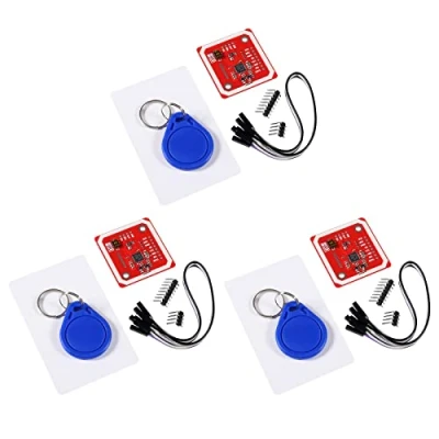 Abbildung von 3 Stück PN532 NFC NXP Modul V3 User Kit Near Field Communication Reader Writer I2C SPI HSU mit S50 White Card Key für Raspberry Pi DIY Smartphone