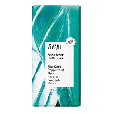 Abbildung von Vivani Feine Bitter Pfefferminz Schokolade 100 g 10er Pack
