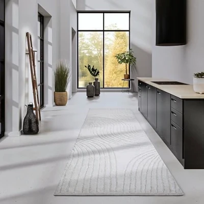 Abbildung von ELLE DECORATION Hochflor Teppich &quot;Pigment&quot;, rechteckig, Hochflor, Shaggy, flauschig, weich, Langflor, modern, Hoch Tief Effekt