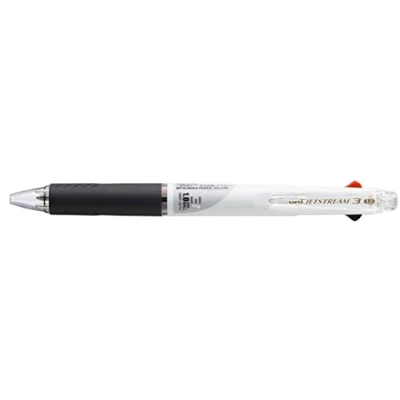 Abbildung von uni ball 245300 Tintenroller UB JETSTREAM, 3 Schreibfarben, weiß, 1 Stück