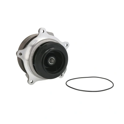 Abbildung von THERMOTEC WP DF121 Wasserpumpe 8 Aluminium mit Riemenscheibe Dichtung mechanisch Kunststoff