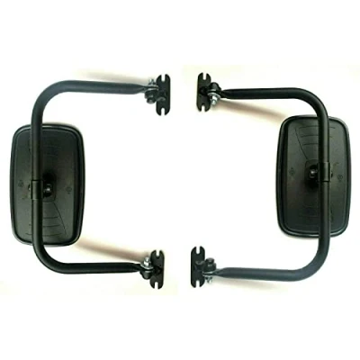 Abbildung von 2x Außenspiegel Rückspiegel 233x145mm ø18 Bagger mit Spiegelhalter Arm UNIVERSAL
