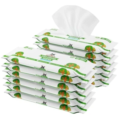 Abbildung von Pogi’s Feuchttücher für Hunde Doppelpack Reisegröße, unparfümiert &amp; hypoallergen, mit Bambusfasern 240 Stück (12x20)