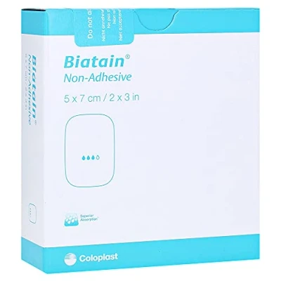 Abbildung von Biatain Schaumverband 5x7 cm nicht haftend