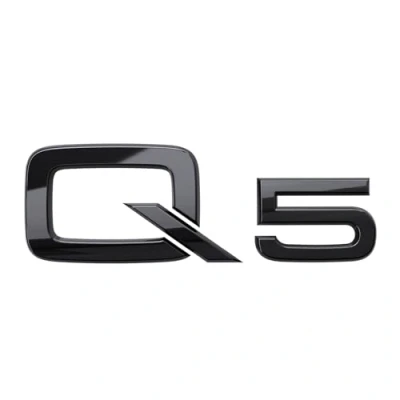 Abbildung von Audi 80A071803 Schriftzug Q5 Logo Aufkleber Modellbezeichnung Emblem, schwarz