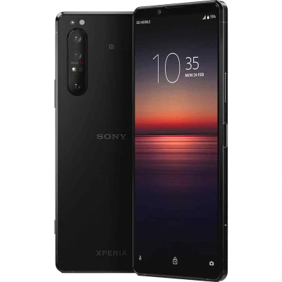 Abbildung von Sony Xperia 1 II 5G Smartphone (16,5 cm (6,5 Zoll) 4K HDR OLED Display, Triple Kamera System, Android 12 SIM free, 8 GB RAM, 256 Speicher, IP65/68 Zertifizierung) schwarz